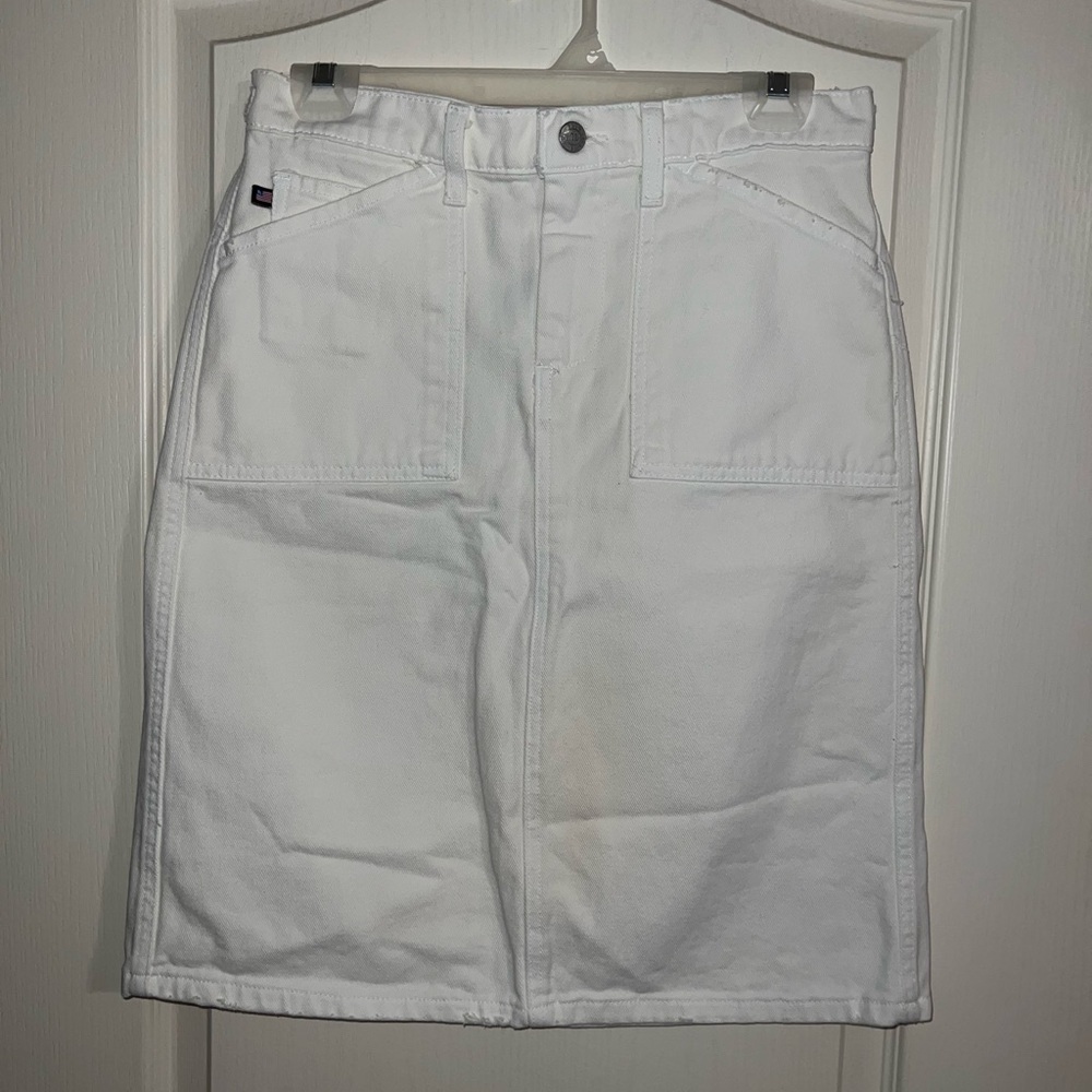 Ralph Lauren White Denim Skirt